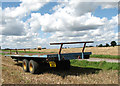 Trailer parked in field in Ashby with Oby