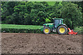 North Devon : Tractor Power Harrowing in EX36 4EA