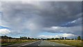 Stormy skies over the M180 motorway near Brigg in DN20 8SG