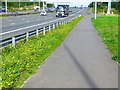 Cyclepath alongside the A2 near Gravesend in DA12 5UE