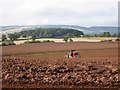 Field ploughing near Hillend Farm in HR7 4JL