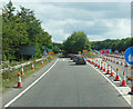 Roadworks on the A34 at the A4130 in OX14 4RR