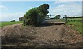 Gate and tracks near Higher Shearlangstone in PL21 0TQ