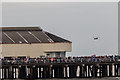 Chinook over the Pier, Clacton Air Show 2015, Essex in CO15 1PG