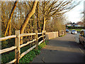 Fence and bridge parapet by a layby, Stonehouse Road nearing Sutton Park in B73 6LJ