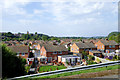 Across the rooftops of Bridgnorth Low Town, Shropshire in WV15 5BY