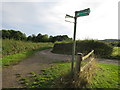 Folly Farm footpath signs in WR6 5JW