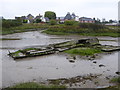 Wreck in a creek off Collier's Reach in Heybridge Basin