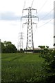 Electricity pylons near Steventon in OX13 6SQ