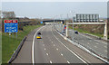 West on the M6 Toll motorway by Chasewater Country Park in WS8 7QW