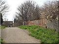 Rusting parapet of a railway bridge over a former line, Brownhills in WS8 7QW