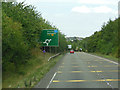 The A43 at the A22 turnoff in NN13 5RX