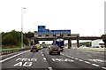 The M6 - M55 Junction 32 heading north in PR3 5LE
