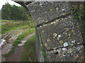 Cut benchmark, Sellet Hall Bridge in Levens and Crooklands Ward