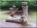 Wooden Sculptures, Burnham Beeches in SL2 3EN