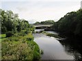 Brougham Bridge A66 crossing the River Eamont in CA11 8TY