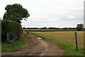 Farm track from Hall Lane towards the A46 in LN2 2ND