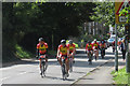 A crowd of cyclists in Brook Street, Tring in HP23 5LA