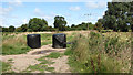 Straw bales on the track in NR29 3BW