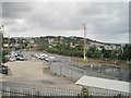 View from a Swansea-Carmarthen train - part of Landore railway works in SA5 9HR