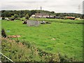 View from a Bristol-Cardiff train - Barn Farm, near Llanwern in NP19 4FS