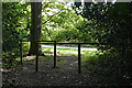 Footpath barriers, Finchampstead Ridges in RG40 3SL