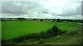 Farmland viewed from railway bend in BS37 8YS