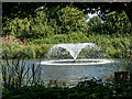 Fountain on Lake, Capel Manor, Enfield in EN2 9HL