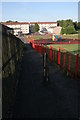 Path and bollard, Corkerhill in G52 1TW