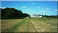 Looking north along public footpath towards Laine's Farm in GL17 0DP