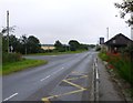 Bus shelter by Monikie Primary School in DD5 3QN