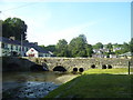Meidrim - Afon Dewi and bridge in Meidrim