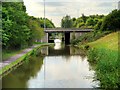 Shropshire Union Canal Passing Under the M56 at Bridge#135B in CH2 4HL