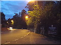 Night falls over Gordon Avenue, Stanmore in HA7 3SE