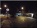 Stanmore Station forecourt at night in HA7 4JP