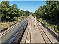 Railway Line from Bridge, Monken Hadley Common, Barnet in EN4 0LN