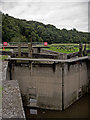 Lock gates on the Rolle Canal in EX39 5JJ