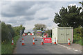 The Long Marston Road closed at Dixon's Gap Bridge in HP23 4PZ