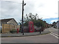 Phone box at the junction of Nettlecombe Lane with the High Street in PO38 2QD