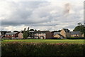 Washingborough: new housing viewed from Church Hill railway bridge in LN4 1UP