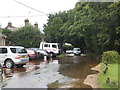 Flooded Road near Ibsley Service Station in SP6 2PR