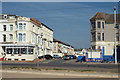 A view east along Trafalgar Road from the Promenade, Blackpool in FY1 5FH