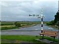 Fingerpost at Gravel Causeway junction in PE6 0FP