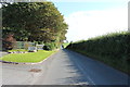 Road to Middlemuir Caravan Park in KA5 5PS
