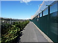 Perimeter fence at Sellafield works in Sellafield