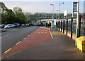 Newbridge railway station bus stop and taxi rank in NP11 5GL