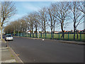 Playing fields of the closed Arnold School by Arnold Avenue, Blackpool in FY4 3HH