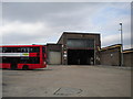 Entrance to Hounslow bus garage in TW3 2DW