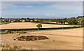 Manure heap in a stubble field in GL52 9QX