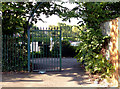 Gateway from St. Luke's road to pathway alongside Coronation Park in L22 2AU